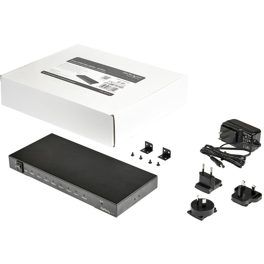 StarTech.com 8-Port 4K 60Hz HDMI Splitter - HDR Support - HDMI 2.0 Splitter - 7.1 Surround Sound Audio — ST128HD20