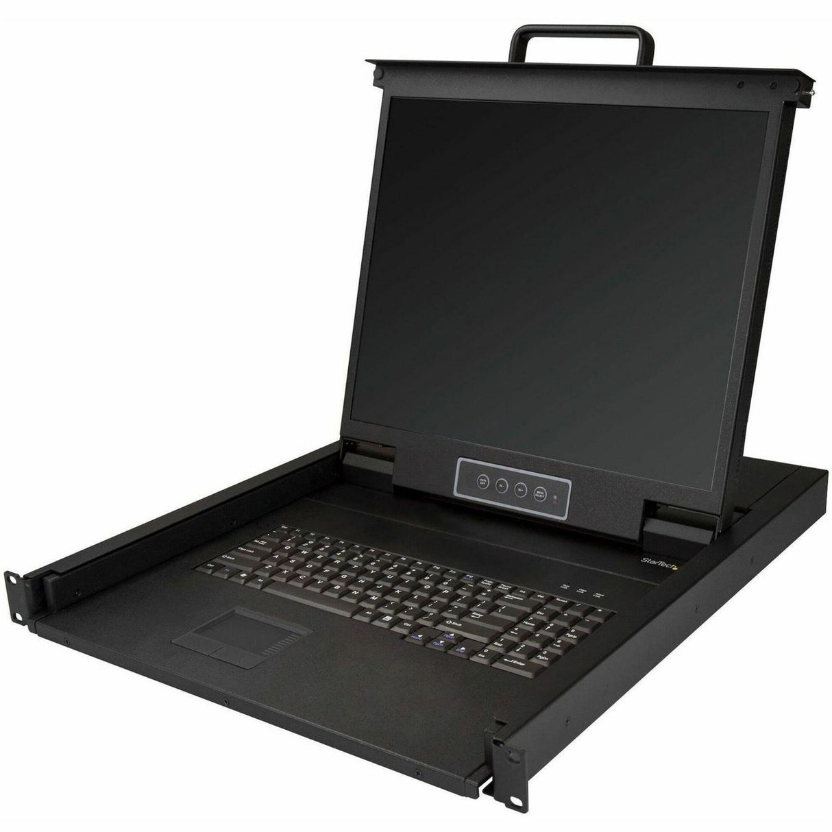 StarTech.com Rackmount KVM Console - 1U 19" LCD Monitor Single Port VGA KVM Server Rack Drawer includes Cables & Hardware - USB Support — RKCONS1901