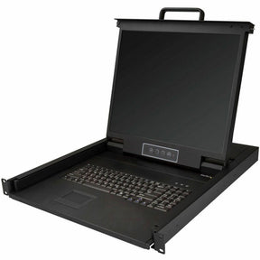 StarTech.com Rackmount KVM Console - 1U 19" LCD Monitor Single Port VGA KVM Server Rack Drawer includes Cables & Hardware - USB Support — RKCONS1901