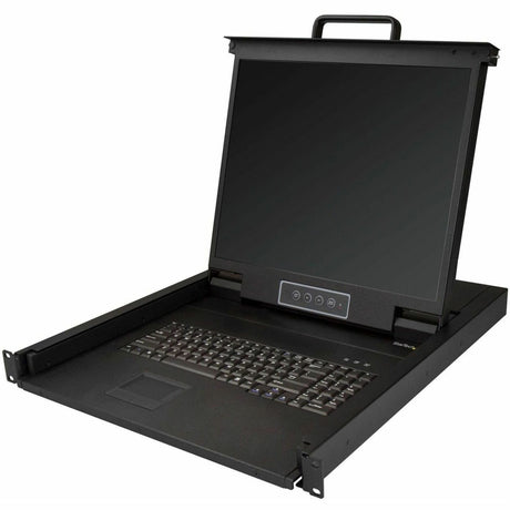 StarTech.com Rackmount KVM Console - 1U 19" LCD Monitor Single Port VGA KVM Server Rack Drawer includes Cables & Hardware - USB Support — RKCONS1901