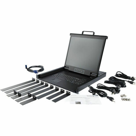 StarTech.com Rackmount KVM Console - 1U 19" LCD Monitor Single Port VGA KVM Server Rack Drawer includes Cables & Hardware - USB Support — RKCONS1901