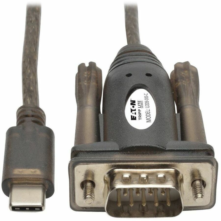 Eaton Tripp Lite Series USB-C to RS232 (DB9) Serial Adapter Cable (M/M), 5 ft. (1.52 m) — U209-005-C