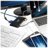 Eaton Tripp Lite Series USB-C Dock, Dual Display - 4K HDMI / mDP, VGA, USB 3.x (5Gbps), USB-A/C Hub, GbE, Memory Card, 100W PD Charging — U442-DOCK1-B