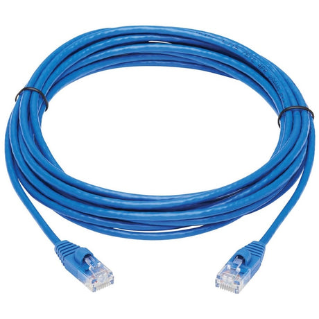 Eaton Tripp Lite Series Cat6a 10G Snagless Molded Slim UTP Ethernet Cable (RJ45 M/M), Blue, 15 ft. (4.57 m) — N261-S15-BL