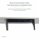 StarTech.com 5U Vertical Wall Mount Rack, 19" Wall Mounting Bracket, Open Low Profile Network/Server Room/Data/AV/IT/Patch Panel/Equipment — RK519WALLV