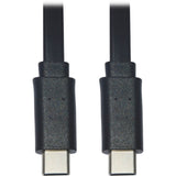 Eaton Tripp Lite Series USB-C Flat Cable (M/M), USB 2.0, Black, 3 ft. (0.91 m) — U040-003-C-FL