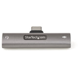 StarTech.com USB C Audio & Charge Adapter, USB-C Audio Adapter with 3.5mm Headset Jack and USB Type-C PD Charging, For USB-C Phone/Tablet — CDP235APDM