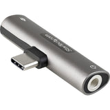 StarTech.com USB C Audio & Charge Adapter, USB-C Audio Adapter with 3.5mm Headset Jack and USB Type-C PD Charging, For USB-C Phone/Tablet — CDP235APDM