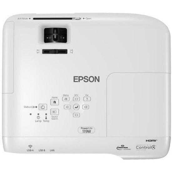 Epson PowerLite 119W LCD Projector - 4:3 - Ceiling Mountable — V11H985020
