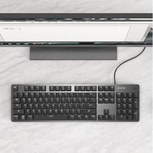 Logitech K845 Mechanical Illuminated Corded Aluminum Keyboard (TTC Blue) - Brown Box — 920-009860