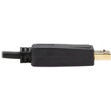Eaton Tripp Lite Series USB-C to DisplayPort Bi-Directional Active Adapter Cable (M/M), 4K 60 Hz, HDR, Locking DP Connector, 10 ft. (3.1 m) — U444-010-DP-BD