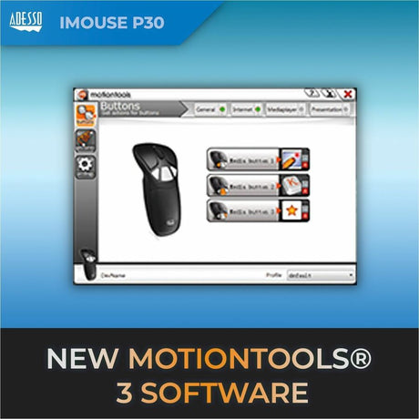 Adesso Wireless presenter mouse (Air Mouse Go Plus) — iMouseP30