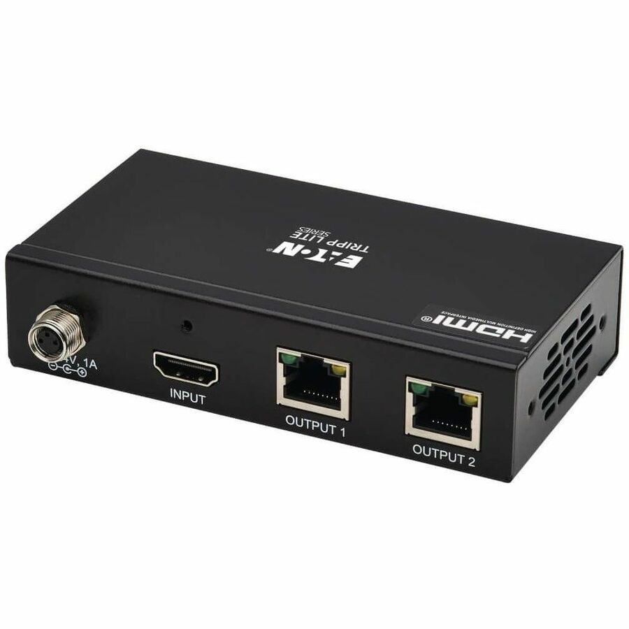 Eaton Tripp Lite Series 2-Port HDMI over Cat6 Extender Kit, Splitter/2x Pigtail Receivers - 4K 60 Hz, HDR, 4:4:4, PoC, 230 ft. (70.1 m), TAA — B127A-002-BHPH2