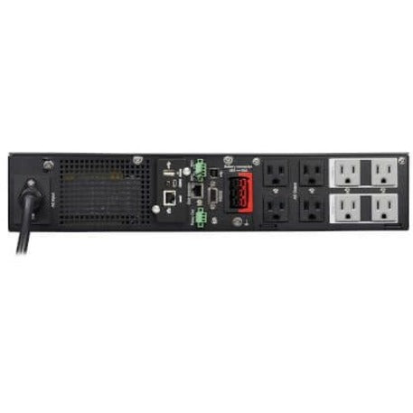Eaton Tripp Lite Series SmartPro 1000VA 1000W 120V Line-Interactive Sine Wave UPS - 8 Outlets, Extended Run, NIC, LCD, USB, DB9, 2U Rack/Tower — SMART1000RMX2UN