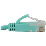 Eaton Tripp Lite Series Cat6a 10G Snagless Molded Slim UTP Ethernet Cable (RJ45 M/M), PoE, Aqua, 5 ft. (1.5 m) — N261-S05-AQ