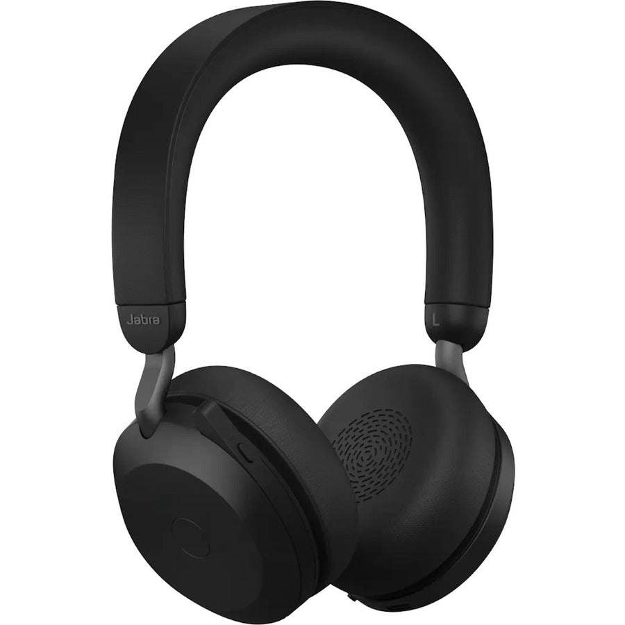 Jabra Evolve2 75 Wireless On-ear Stereo Headset - USB-C - For MS Teams - Black - Binaural - Ear-cup - 3000 cm - Bluetooth - 20 Hz to 20 kHz - MEMS Technology Microphone - Noise Cancelling — 27599-999-899