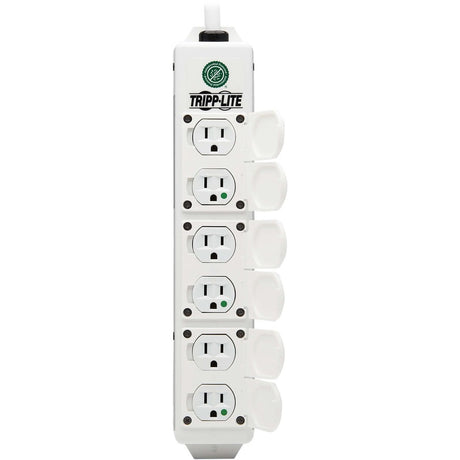Eaton Tripp Lite Series Safe-IT UL 2930 Medical-Grade Power Strip for Patient Care Vicinity, 6 Hospital-Grade Outlets, Safety Covers, Antimicrobial, 6 ft. Cord, Dual Ground — PS-606-HGDG