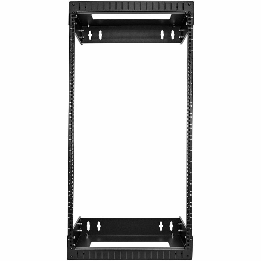 StarTech.com 2-Post 21U Heavy-Duty Wall Mount Network Rack, 19" Open Frame Server Rack with Adjustable Depth, Data Rack for IT Equipment~ — RACK-21U-20-WALL-OA