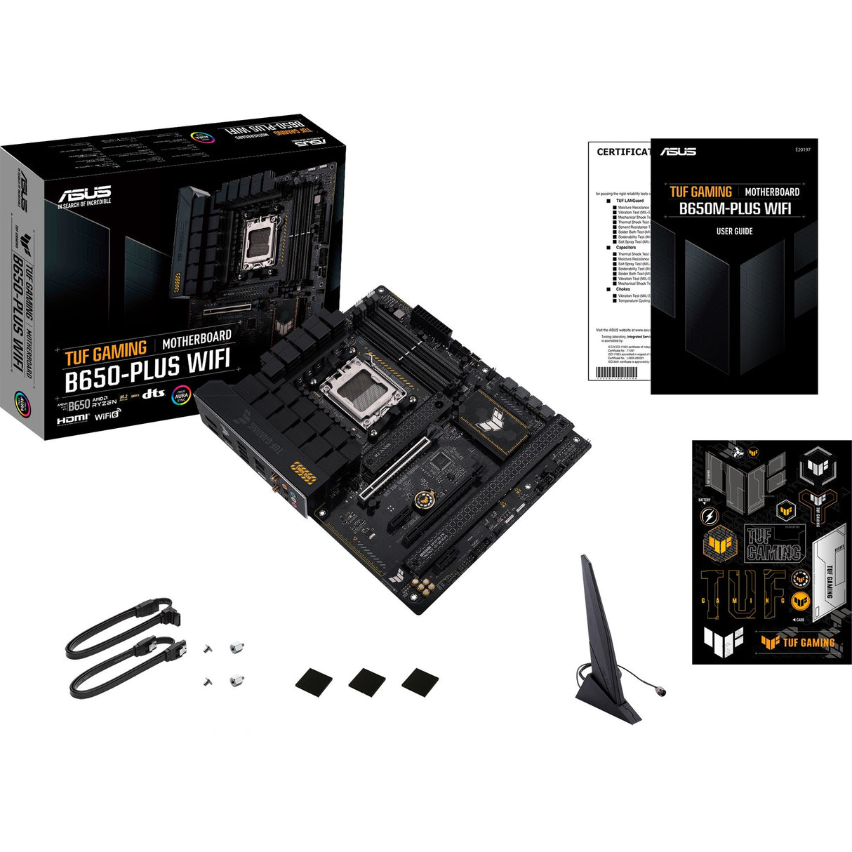 TUF GAMING B650-PLUS WIFI Gaming Desktop Motherboard - AMD B650 Chipset - Socket AM5 - ATX — TUFGAMINGB650-PLUSWIFI