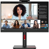 Lenovo ThinkVision T24mv-30 24" Class Webcam Full HD LED Monitor - 16:9 - Raven Black — 63D7UAR3US