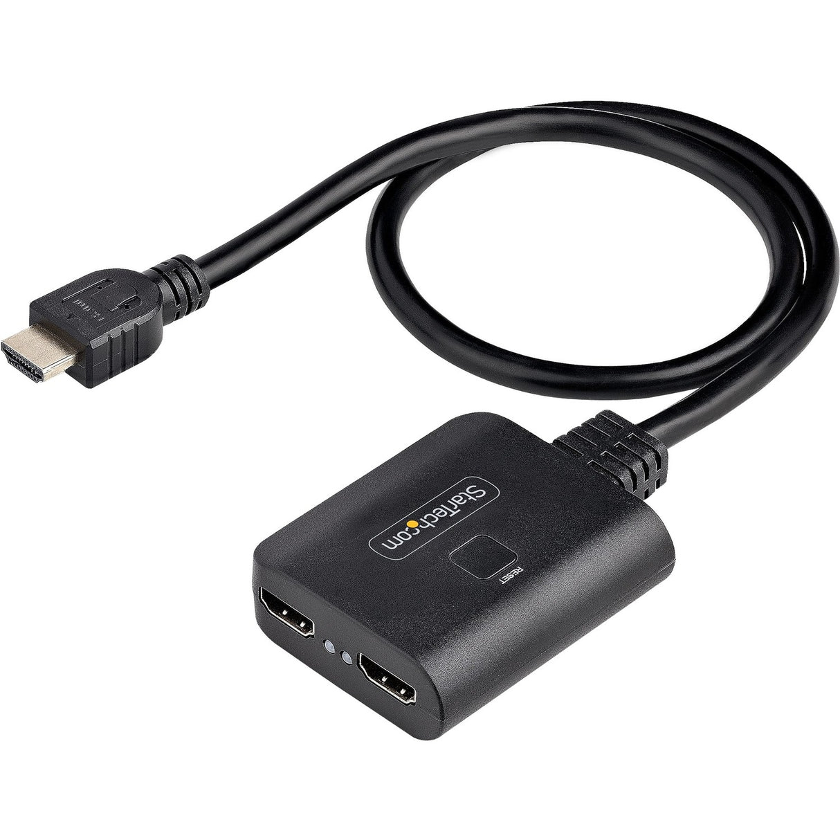 StarTech.com 2-Port HDMI Splitter, 4K 60Hz HDMI 2.0 Video, 4K HDMI Splitter 1 In 2 Out, 1x2 HDMI Display/Output Splitter, HDR/HDCP — HDMI-SPLITTER-4K60UP