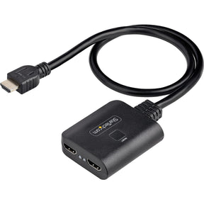 StarTech.com 2-Port HDMI Splitter, 4K 60Hz HDMI 2.0 Video, 4K HDMI Splitter 1 In 2 Out, 1x2 HDMI Display/Output Splitter, HDR/HDCP — HDMI-SPLITTER-4K60UP