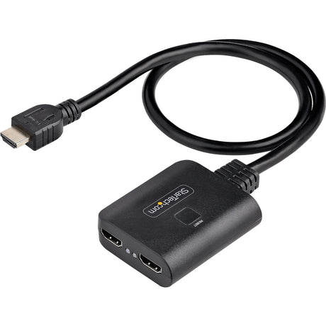 StarTech.com 2-Port HDMI Splitter, 4K 60Hz HDMI 2.0 Video, 4K HDMI Splitter 1 In 2 Out, 1x2 HDMI Display/Output Splitter, HDR/HDCP — HDMI-SPLITTER-4K60UP