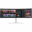 LG 49BQ95C-W 49" Class Dual Quad HD (DQHD) Curved Screen Gaming LCD Monitor - 32:9 - Glossy Black, Textured White — 49BQ95C-W