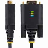 StarTech.com 3ft (1m) USB to Null Modem Serial Adapter Cable, COM Retention, FTDI, RS232, Changeable DB9 Screws/Nuts, Windows/macOS/Linux — 1P3FFCNB-USB-SERIAL