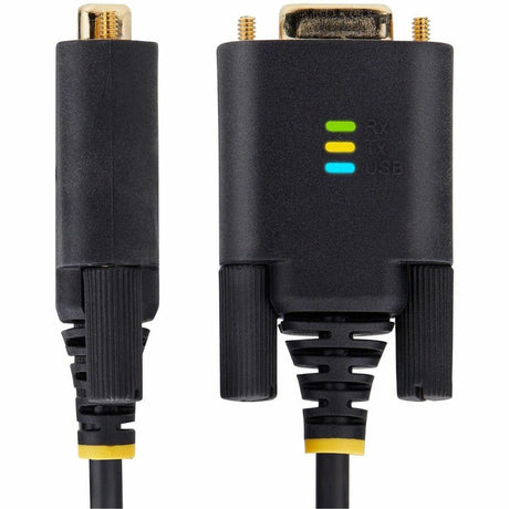 StarTech.com 3ft (1m) USB to Null Modem Serial Adapter Cable, COM Retention, FTDI, RS232, Changeable DB9 Screws/Nuts, Windows/macOS/Linux — 1P3FFCNB-USB-SERIAL