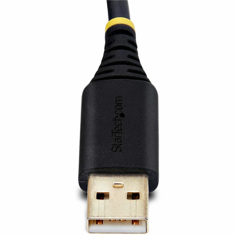 StarTech.com 3ft (1m) USB to Null Modem Serial Adapter Cable, COM Retention, FTDI, RS232, Changeable DB9 Screws/Nuts, Windows/macOS/Linux — 1P3FFCNB-USB-SERIAL