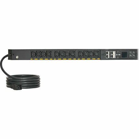 Eaton Single-Phase Metered Input Rack PDU G4, 100-240V, 24 Outlets, 16A, 3.8kW, C20/L6-20 Input, 10 ft. Cord, 0U Vertical — EVMIL620A