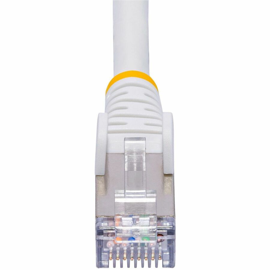 StarTech.com 50ft White CAT8 Ethernet Cable, Snagless RJ45, 25G/40G 2000MHz, 100W PoE, S/FTP, 26AWG Pure Bare Copper, LSZH Network Patch Cord — NLWH-50F-CAT8-PATCH