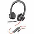 Poly Blackwire 8225 Stereo Microsoft Teams Certified USB-C Headset + USB-C/A Adapter — 8X225AA