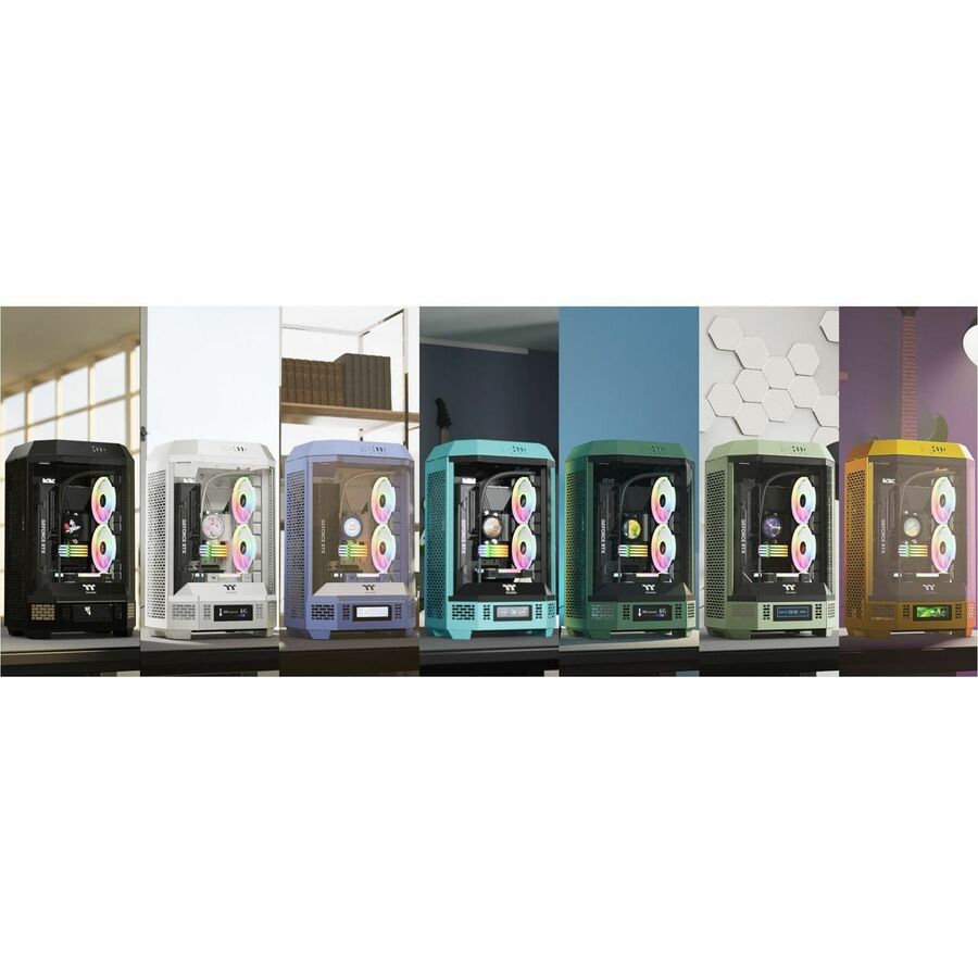 Thermaltake The Tower 300 Micro Tower Chassis — CA-1Y4-00S6WN-00