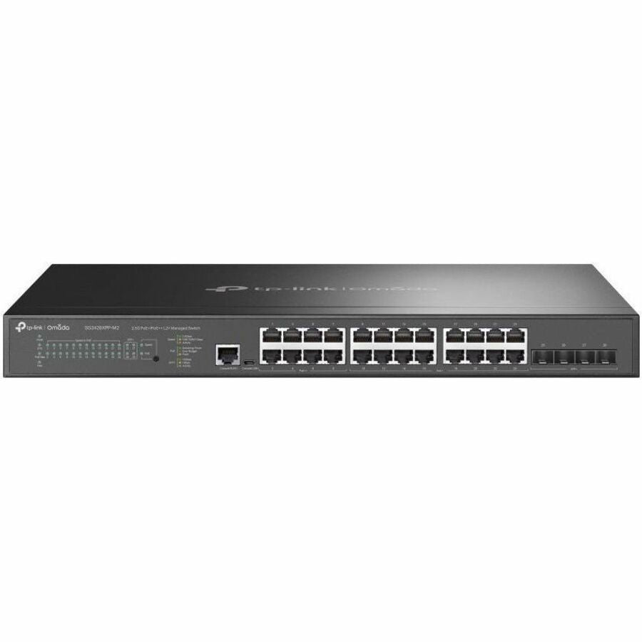 TP-Link Omada SG3428XPP-M2 - Omada 24-Port 2.5GBASE-T and 4-Port 10GE SFP+ L2+ Managed Switch with 16-Port PoE+ & 8-Port PoE++ — SG3428XPP-M2