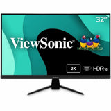 ViewSonic VX3267U-2K 32 Inch 1440p IPS Monitor with 65W USB C, HDR10 Content Support, Ultra-Thin Bezels, Eye Care, HDMI, and DP Input — VX3267U-2K