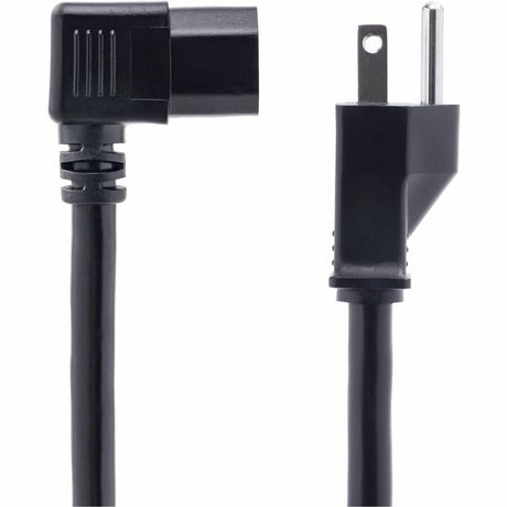 StarTech.com 8ft (2.4m) Heavy Duty Power Cord, NEMA 5-15P to Right Angle C15, 15A 125V, 14AWG, AC Power Cable, UL Listed — PXT515C158RA