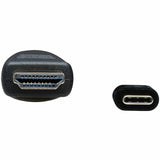 Eaton Tripp Lite Series USB-C to HDMI Active Adapter Cable (M/M), 4K 60 Hz, 4:4:4, HDCP 2.2, Mid-Cable Adapter, Black, 6 ft. (1.8 m) — U444-006-H4K6BM