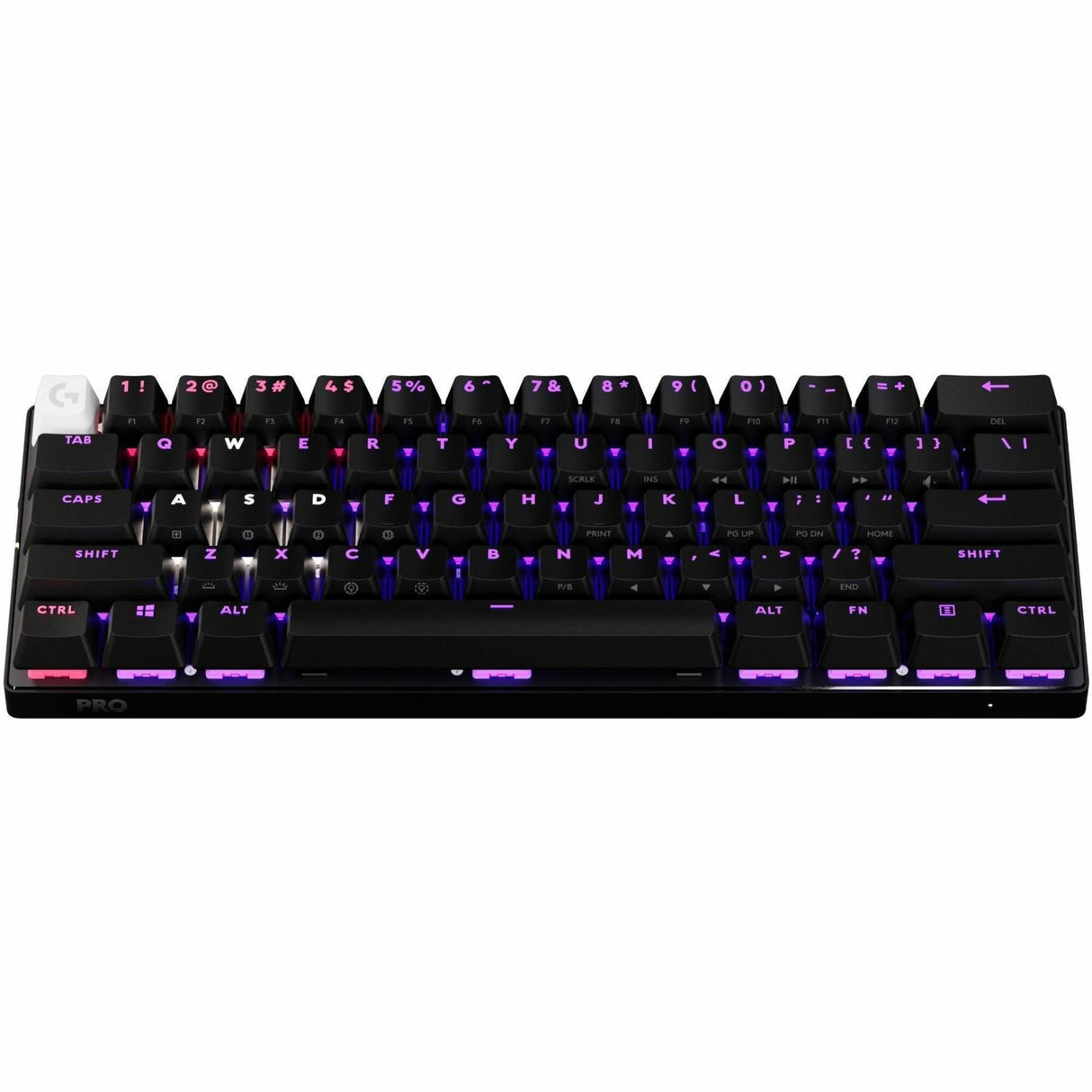 Logitech G PRO X 60 LIGHTSPEED Wireless Gaming Keyboard, Ultra Compact TKL 60% Mechanical Keyboard for Windows PC, LIGHTSYNC RGB, Dual-Shot PBT Keycaps, GX Optical Linear Switches, Black — 920-012164