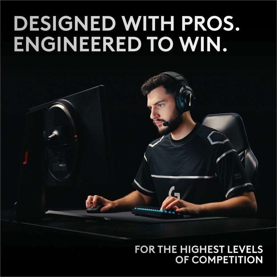 Logitech G PRO X 60 LIGHTSPEED Wireless Gaming Keyboard, Ultra Compact TKL 60% Mechanical Keyboard for Windows PC, LIGHTSYNC RGB, Dual-Shot PBT Keycaps, GX Optical Linear Switches, Black — 920-012164