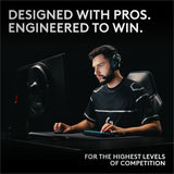 Logitech G PRO X 60 LIGHTSPEED Wireless Gaming Keyboard, Ultra Compact TKL 60% Mechanical Keyboard for Windows PC, LIGHTSYNC RGB, Dual-Shot PBT Keycaps, GX Optical Linear Switches, Black — 920-012164