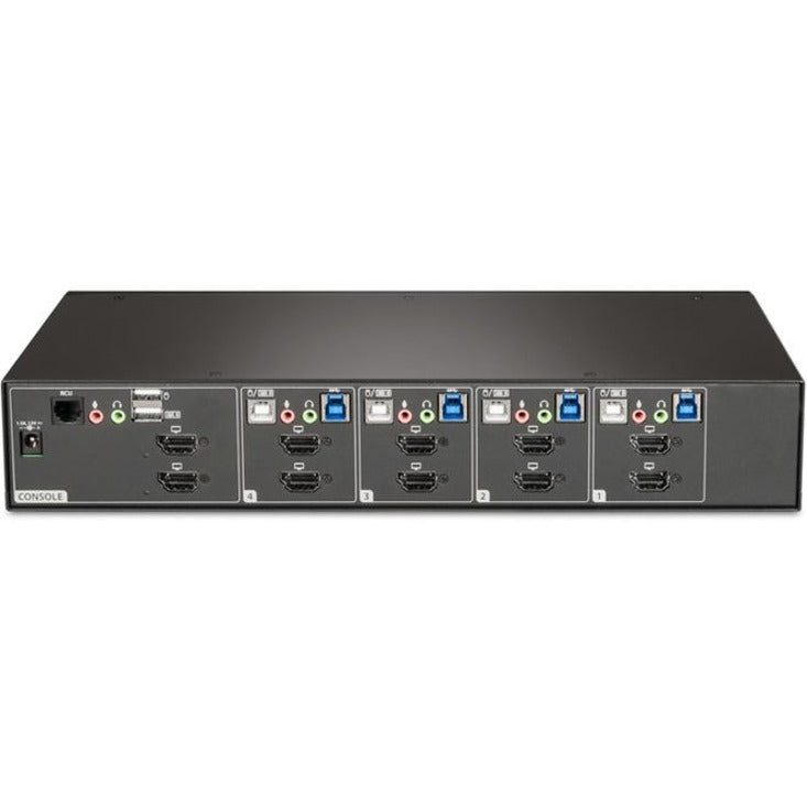 Vertiv Avocent SwitchView Desktop KVM | 4 Port | Dual Head | Universal Connector | TAA Compliant — SV340DPH-400