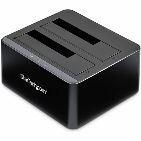StarTech.com Dual-Bay USB 3.0 to SATA Hard Drive Docking Station, 2.5/3.5" SATA I/II/III, SSD/HDD Dock, USB Hard Drive Bays, Top-Loading — SDOCK2U33V