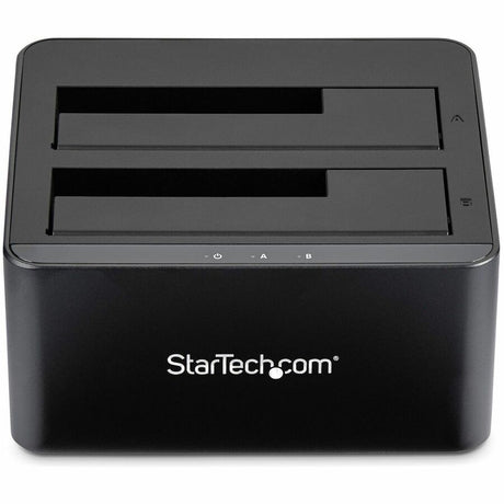 StarTech.com Dual-Bay USB 3.0 to SATA Hard Drive Docking Station, 2.5/3.5" SATA I/II/III, SSD/HDD Dock, USB Hard Drive Bays, Top-Loading — SDOCK2U33V