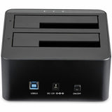 StarTech.com Dual-Bay USB 3.0 to SATA Hard Drive Docking Station, 2.5/3.5" SATA I/II/III, SSD/HDD Dock, USB Hard Drive Bays, Top-Loading — SDOCK2U33V