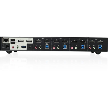 IOGEAR 4-Port 4K Dual View DisplayPort KVMP with USB 3.0 Hub and Audio (TAA) — GCS1944