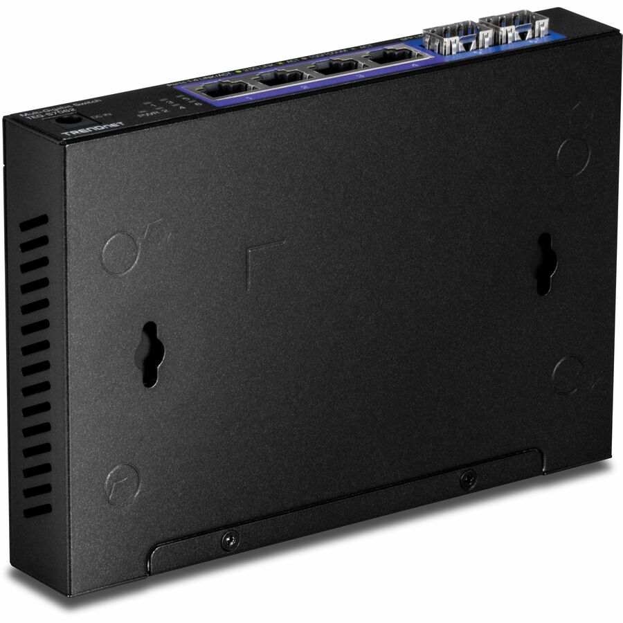 TRENDnet 6-Port Unmanaged Multi-Gig Switch, 4 x 2.5GBASE-T Ports, 2 x 10G SFP+ Ports Fanless, Compact Desktop Design, Metal Housing, Network Ethernet Switch, Lifetime Protection, Black, TEG-S562