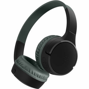 Belkin Wireless Bluetooth On-Ear Headphones for Kids w/ Mic - 85dB Limit - w/ USB-C Cable - Headset - Black — AUD002btBKV3
