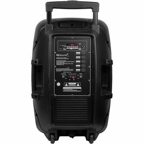 IQ Sound IQ-5715DJBT Portable Bluetooth Speaker System - 40 W RMS - Black — IQ-5715DJBT